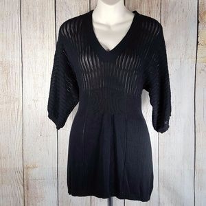 John Paul Richard Open Knit Top Sweater Tunic